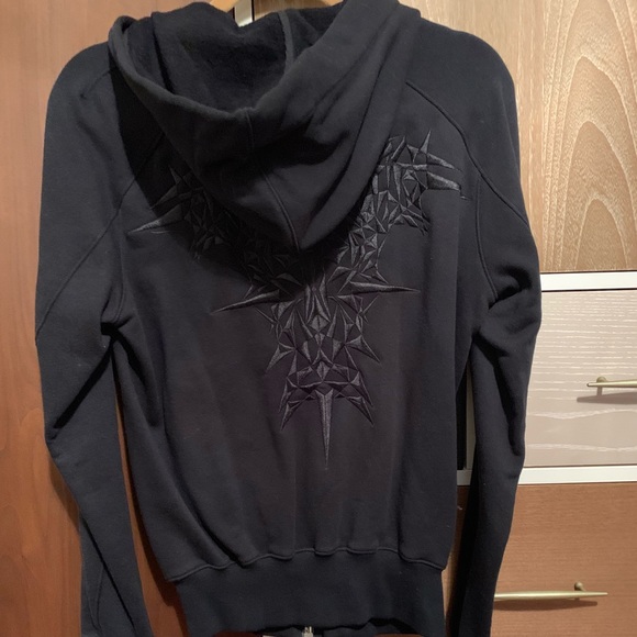 GARETH PUGH zip up hoodie in black Sweatshirts & Hoodies